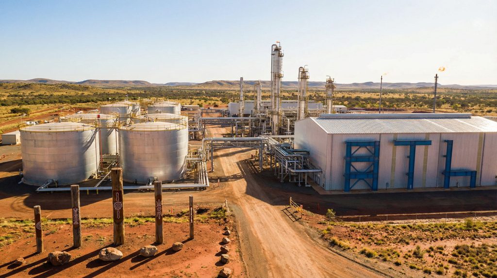 Beetaloo Energy Australia Ltd-BTL-Gas plant in a remote landscape.
