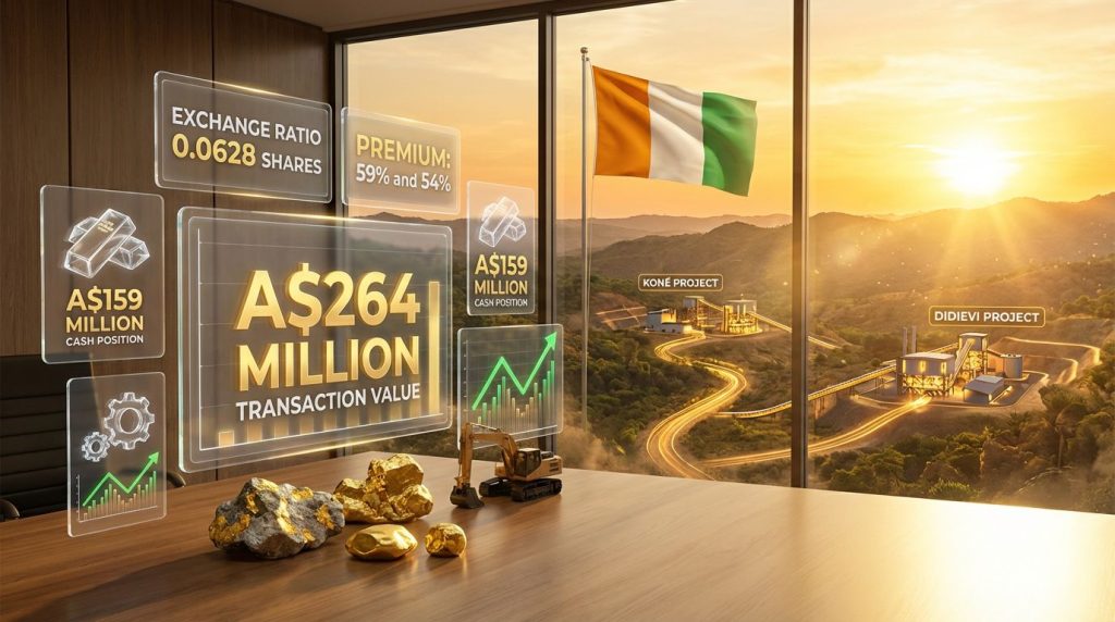 Montage Gold and African Gold merger details.