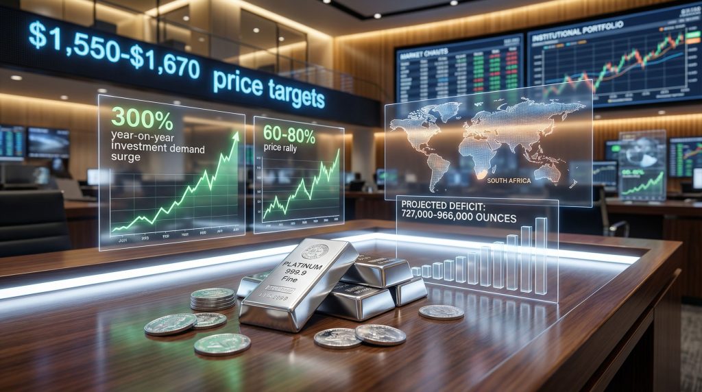 Platinum market trends with investment surge.