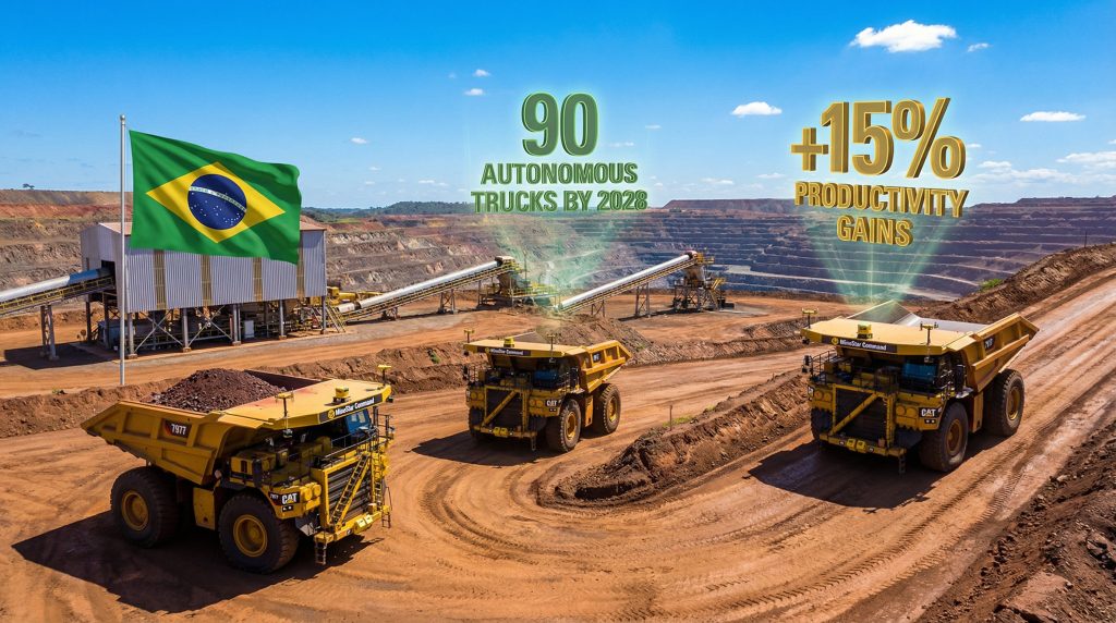Vale autonomous haul trucks expansion in mining.