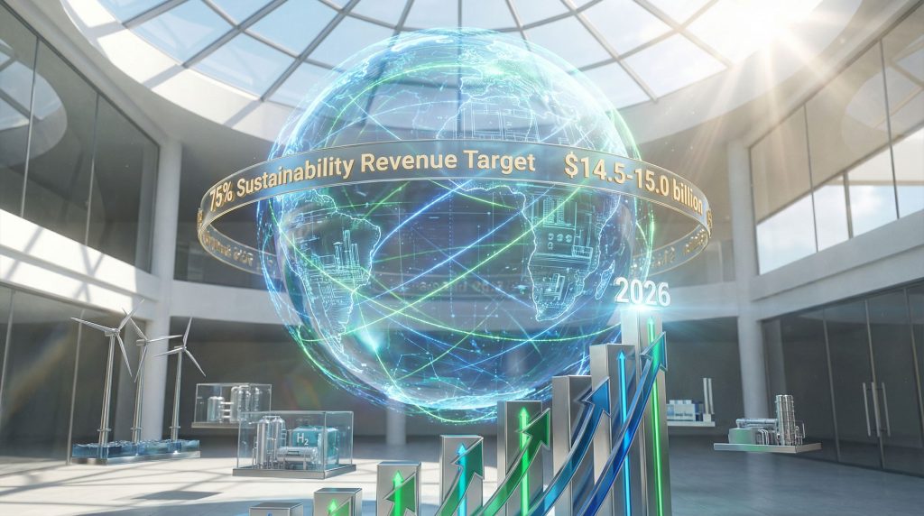 Worley energy transition 2026 global targets visualization.