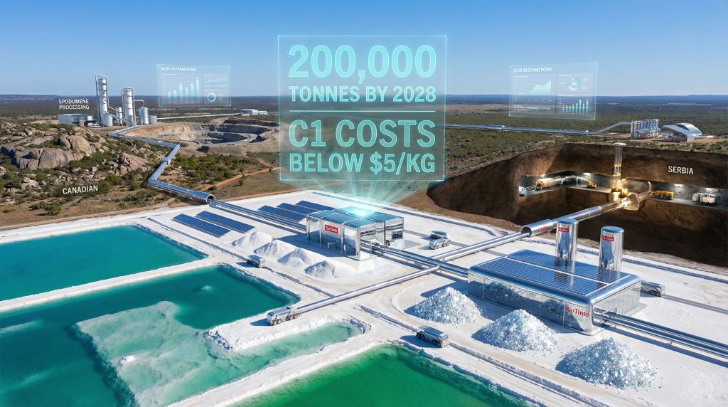 Rio Tinto low-cost lithium platform concept.