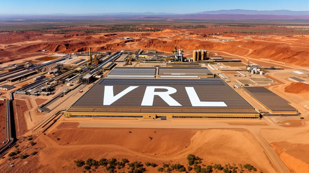 Verity Resources Ltd-VRL-Industrial facility with large "VRL" signage.