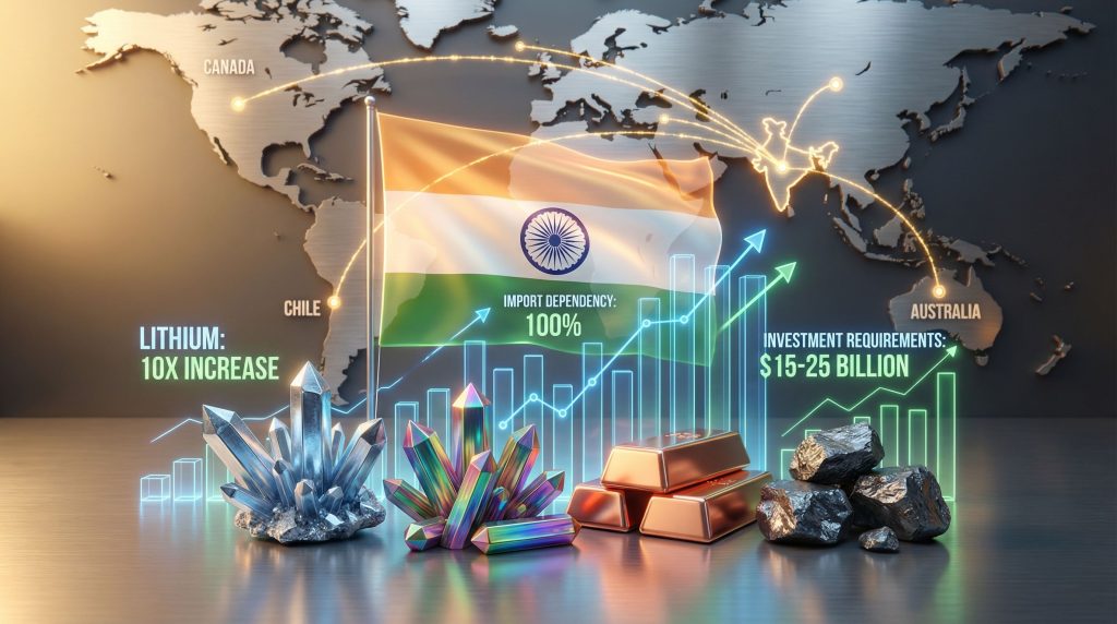 India's critical mineral supply chains visualized.