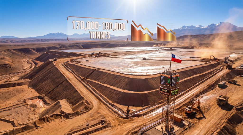 Teck Quebrada Blanca dam site overview.