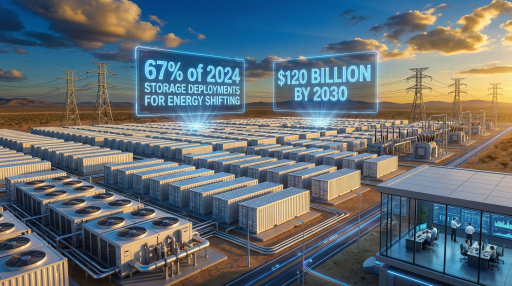 Expansive battery energy storage systems facility.