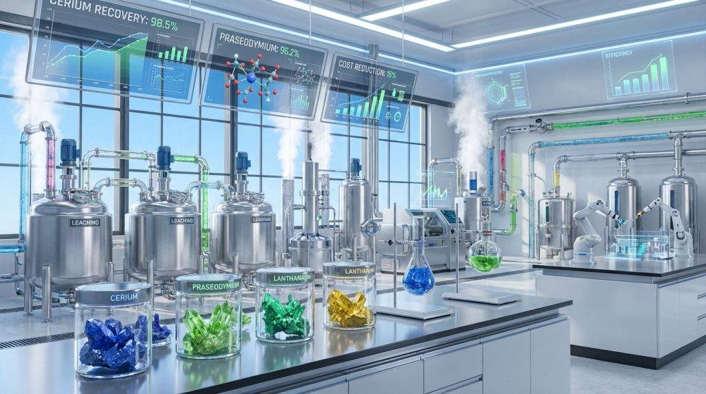 High-tech lab for efficient leaching processes.