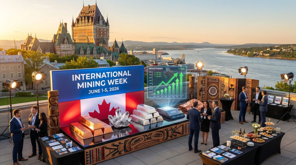 International Mining Week in Canada event overlooking river.