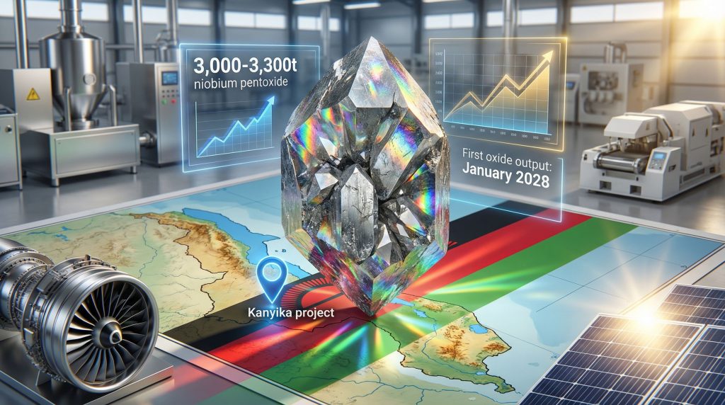 Kanyika niobium project visualizes future output.