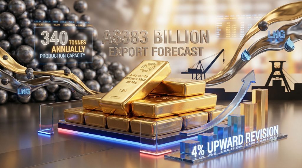 Australia boosts commodity export outlook graph.