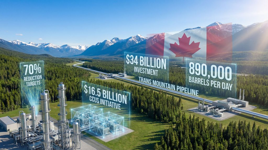 Canada oil pipeline development with significant investments.