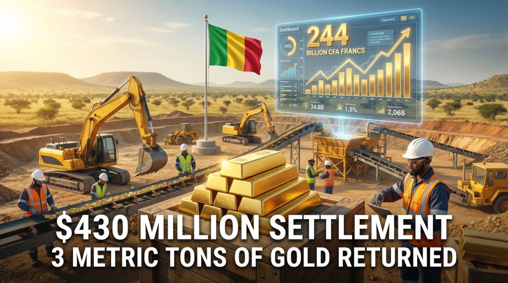 Mali gold seizure Barrick settlement visualized.