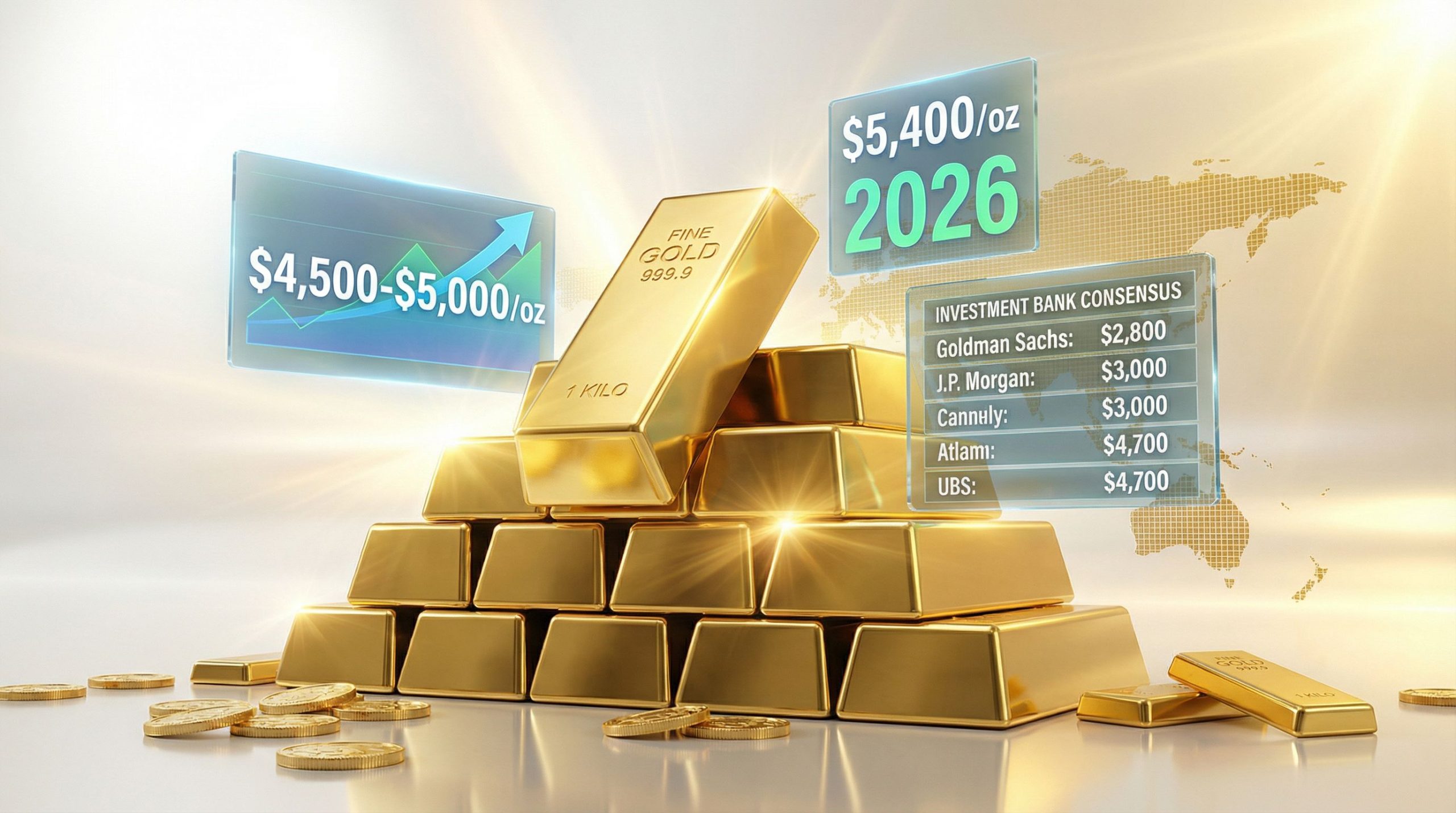 Gold Price Forecast: 2026 Targets Above $5,000 Per Ounce