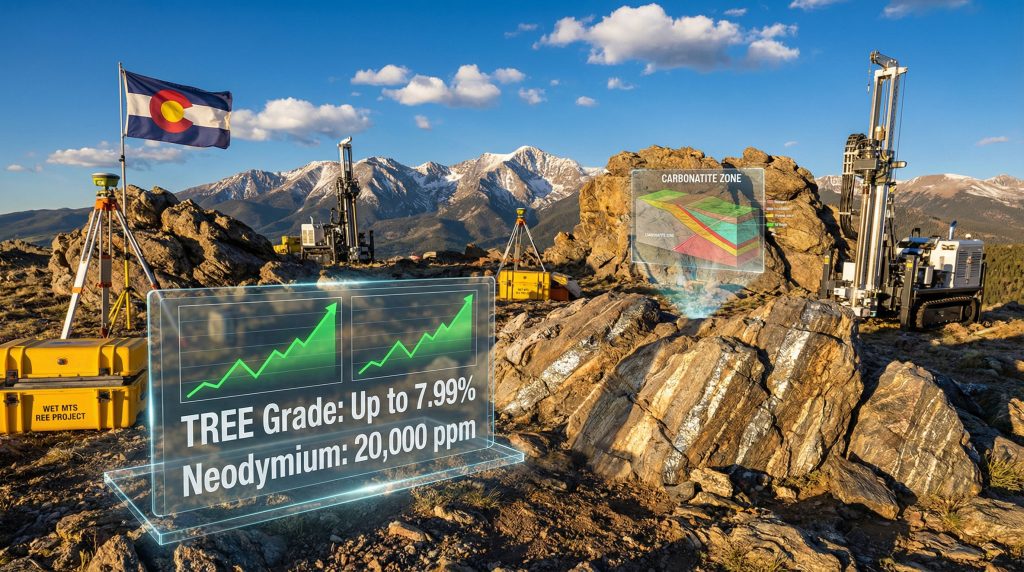 Magnum Mining Wet Mountains REE Project site.