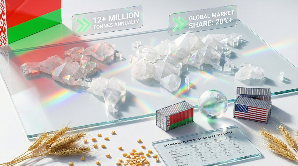 US and Belarus potash trade illustration.