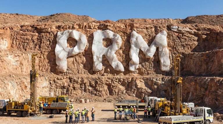 Prominence Energy Ltd-PRM-PRM letters carved into rocky cliffside.