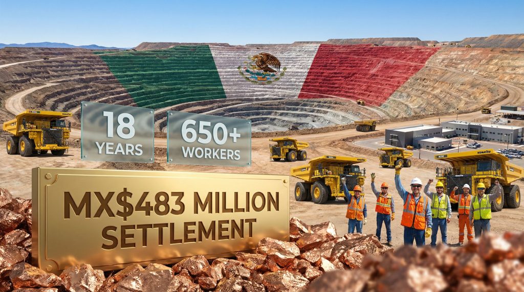 Cananea mine strike resolved after 18 years.