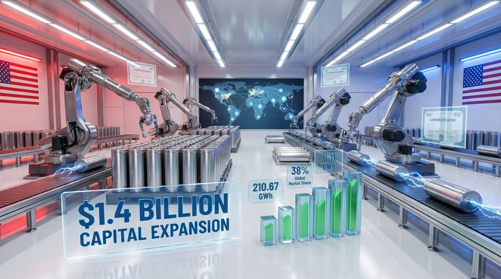China's CATL capital expansion for battery projects.