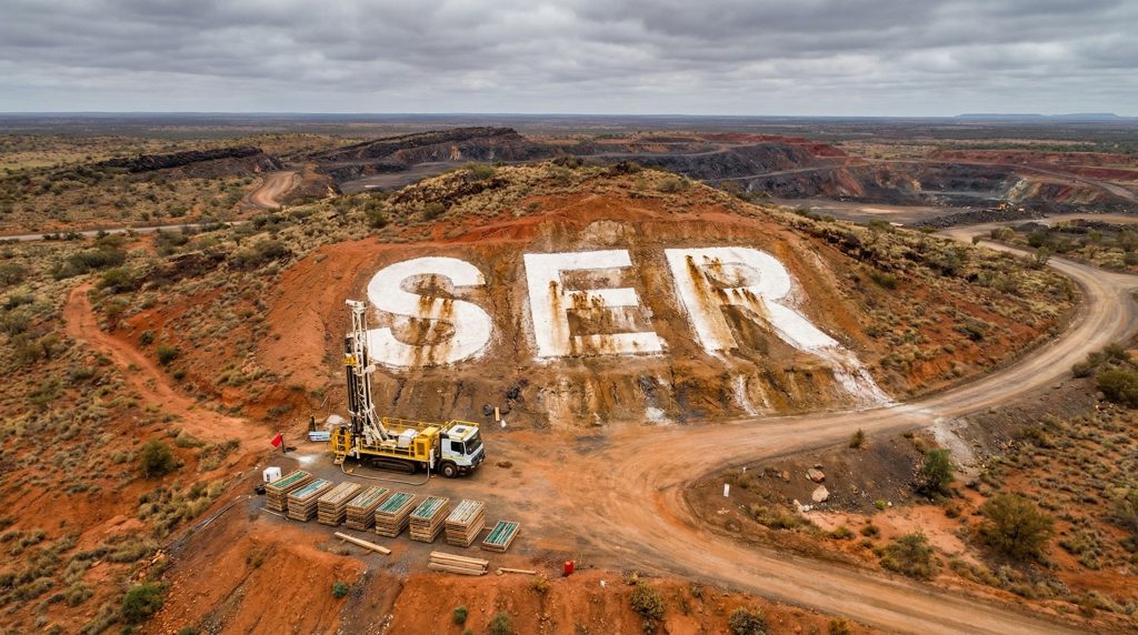 Strategic Energy Resources Ltd-SER-SER written on rugged hill landscape.