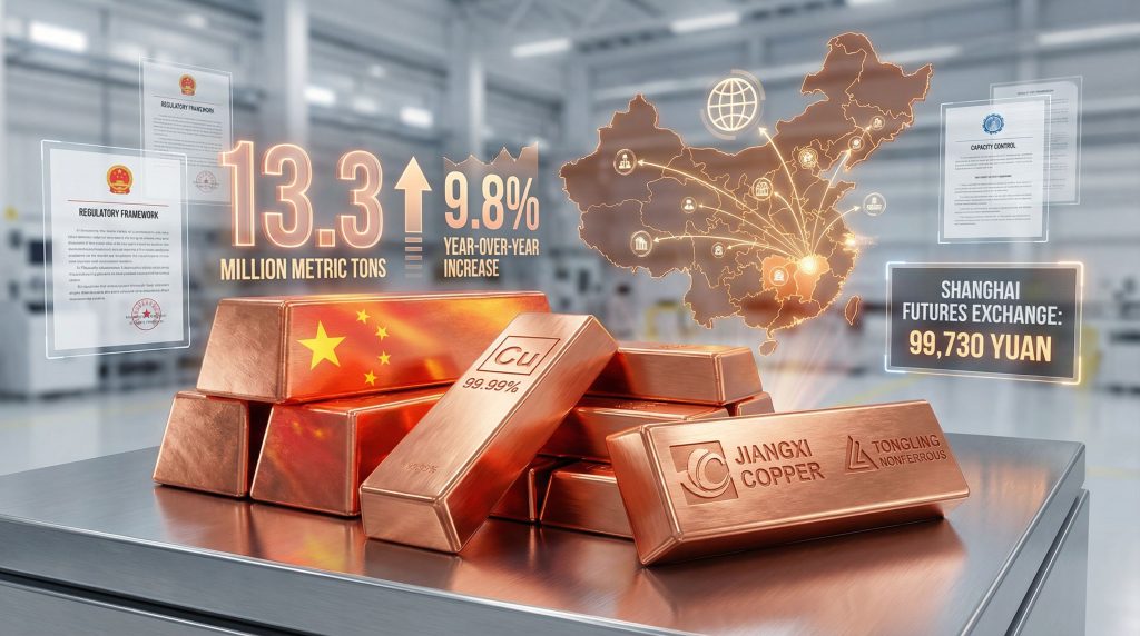 China copper capacity expansion restrictions visualization.