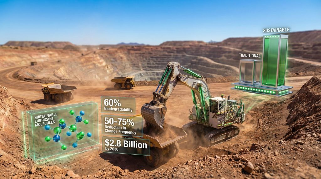 Sustainable lubrication in mining enhancing efficiency.
