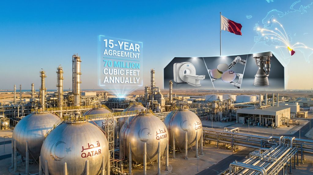 QatarEnergy, Uniper agree on helium supply.