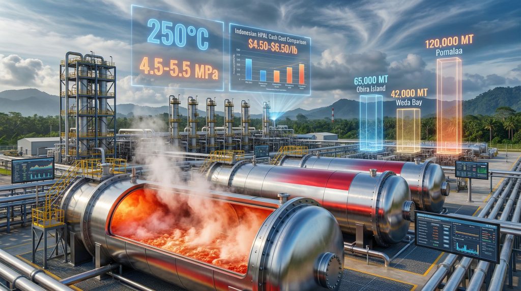 Industrial plant showcasing HPAL technology in Indonesia.