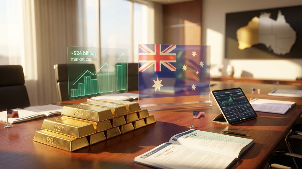 Australian ASX gold stocks on display.