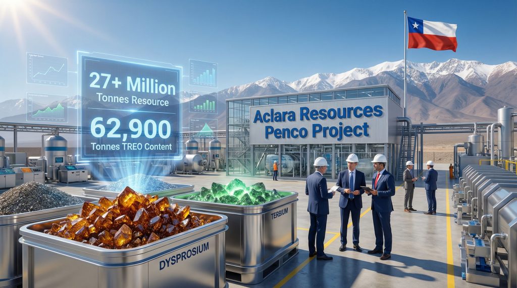 Aclara Resources Penco project facility overview.