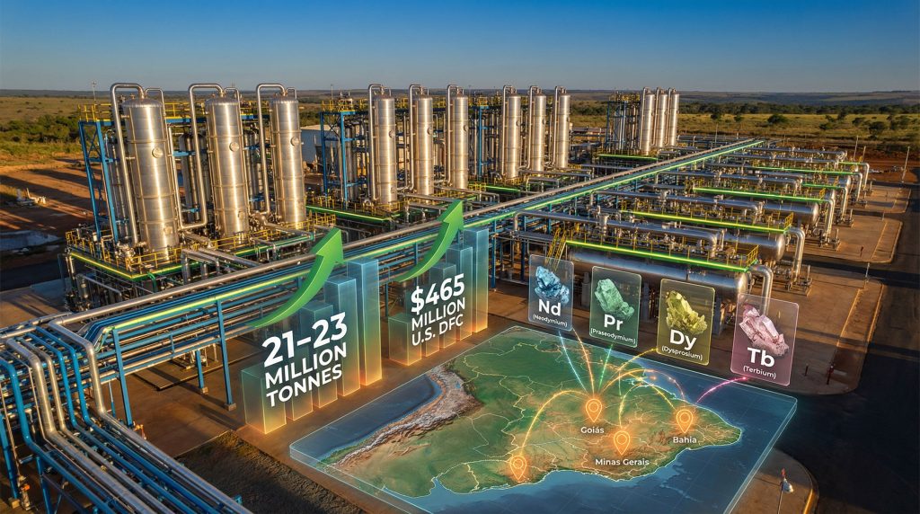 Brazil's rare earth processing facility overview.