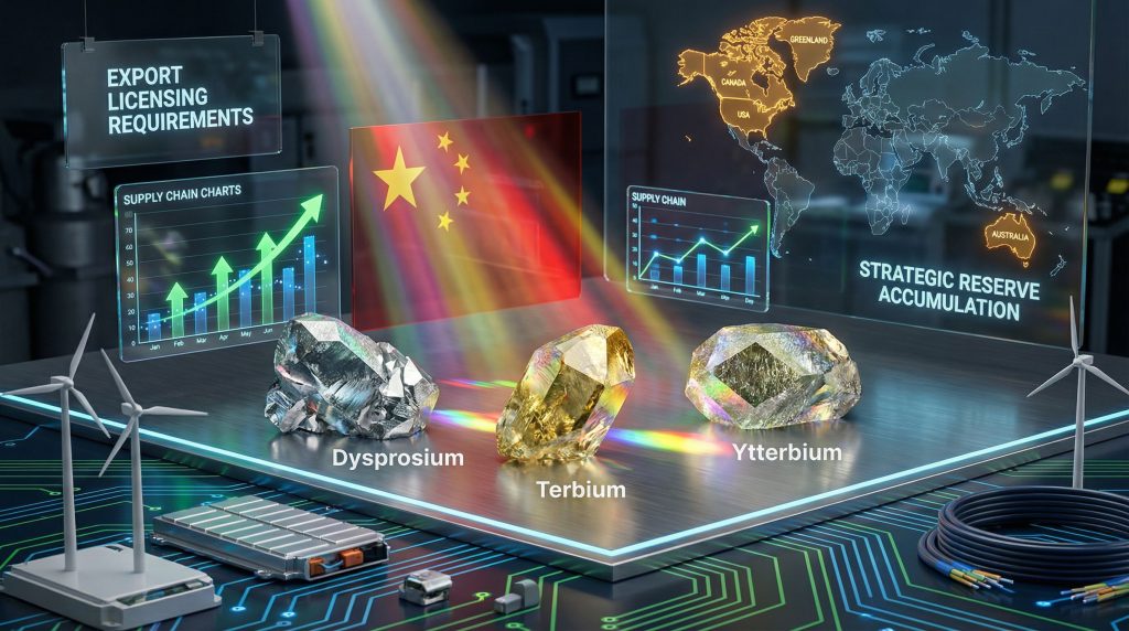 China export restrictions on heavy rare earths.