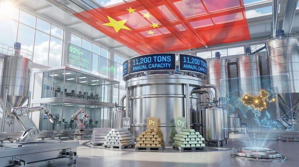 China Northern Rare Earth factory expansion.