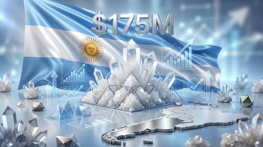 Arizaro lithium project Argentina sale visualized.