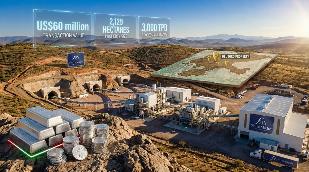 Sierra Madre acquires Del Toro mine, visualization.