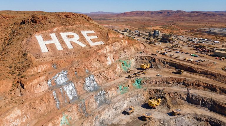 Heavy Rare EARTHS Ltd-HRE-HRE large open-pit mining operation.