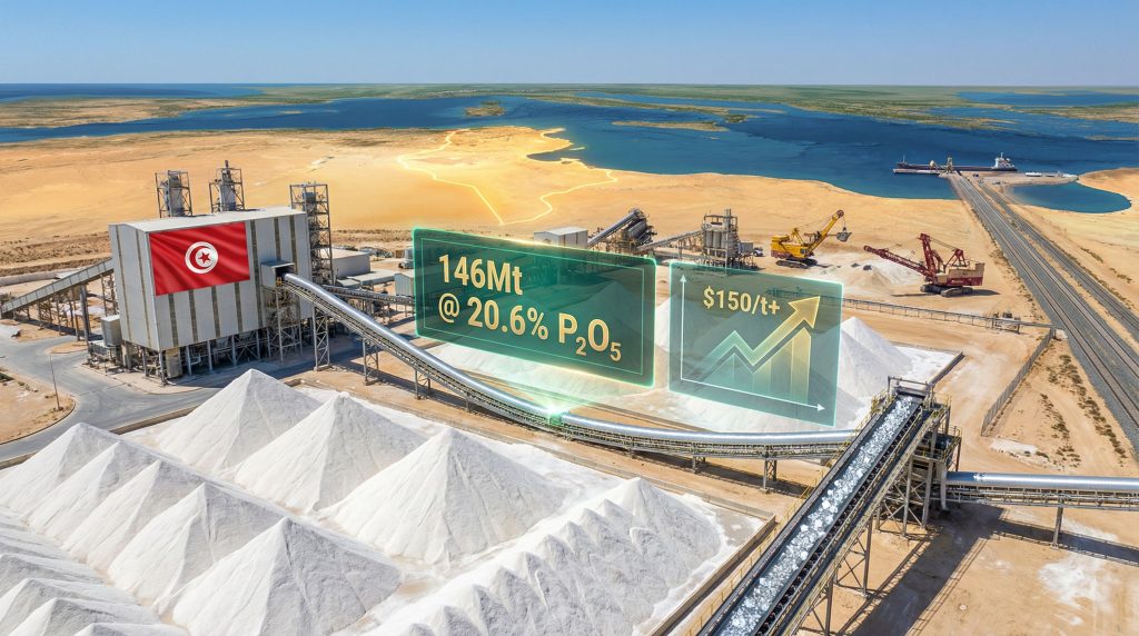 PhosCo Gasaat phosphate project, Tunisia landscape.