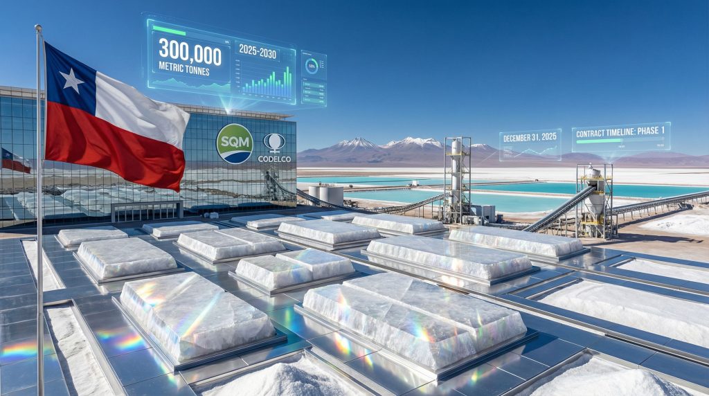 Chile and Codelco SQM lithium audit scene.