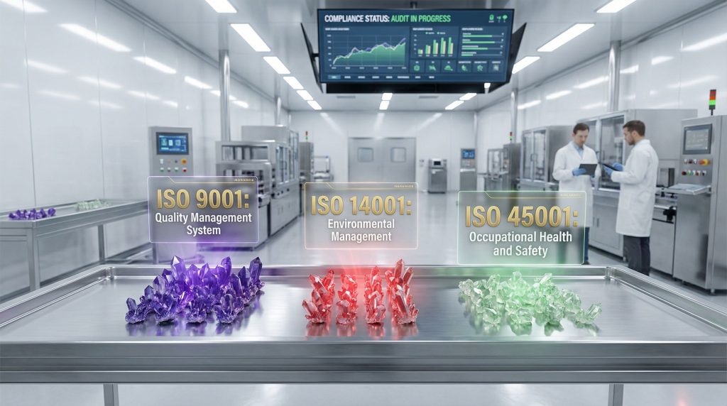 Rare earth audit using three-standards system.