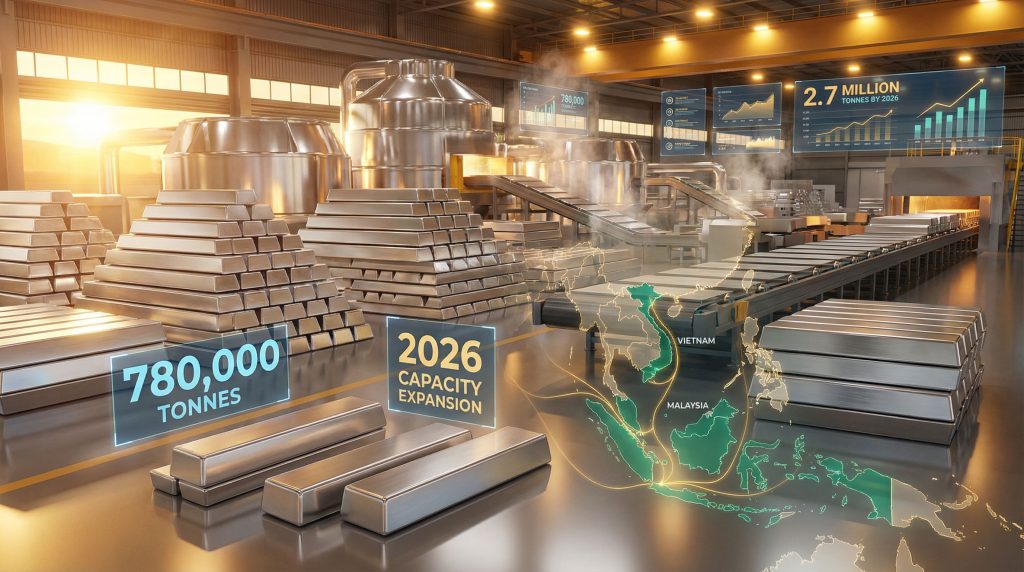 Southeast Asia aluminium production expansion visual.