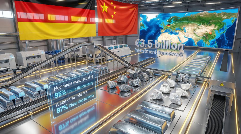 Germany-China rare earth investment discussions.