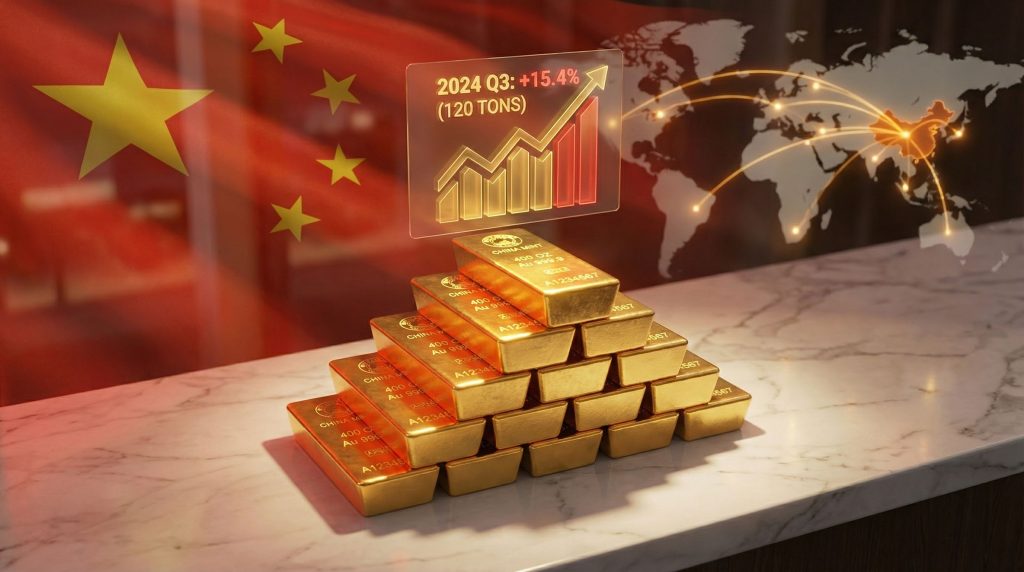 China's central bank gold buying strategy illustrated.
