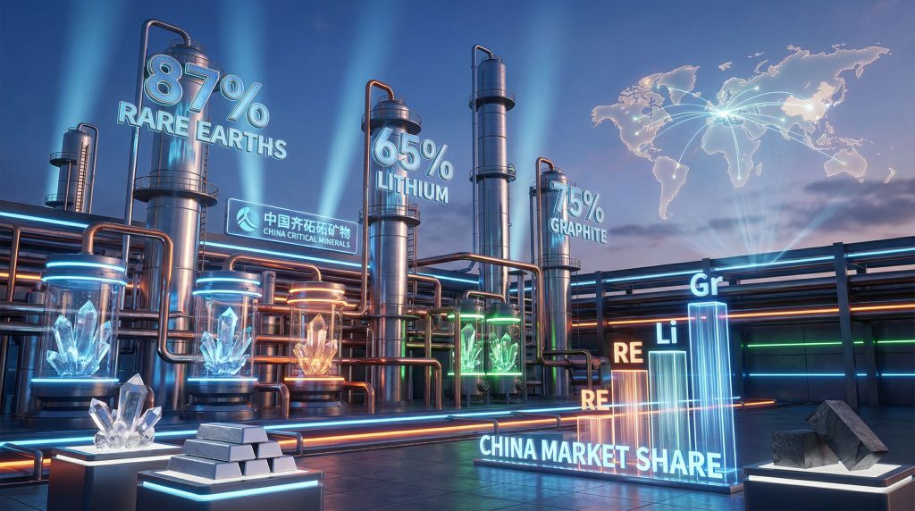 China's processing dominance in critical minerals.