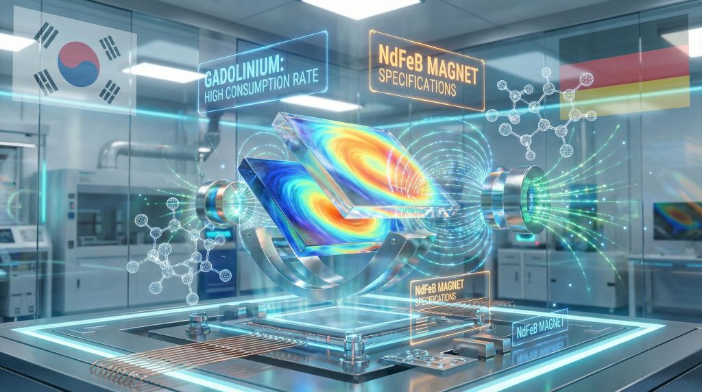 Magnetic cooling technology and rare earth reliance.