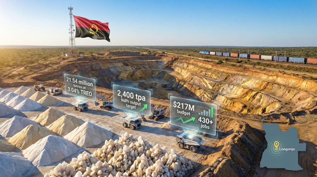 Pensana Longonjo rare earth project overview.