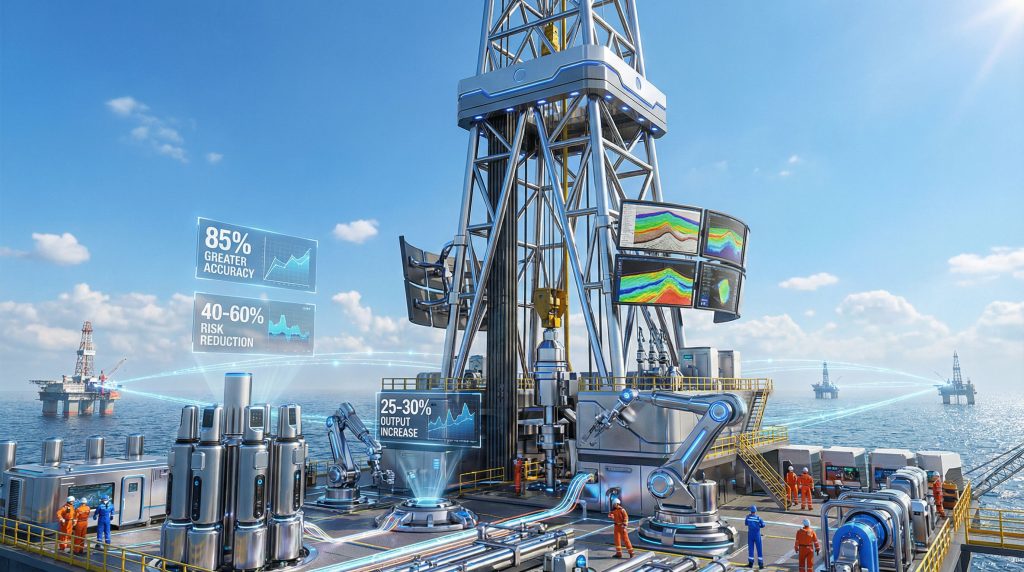 AI in oil extraction enhances efficiency.