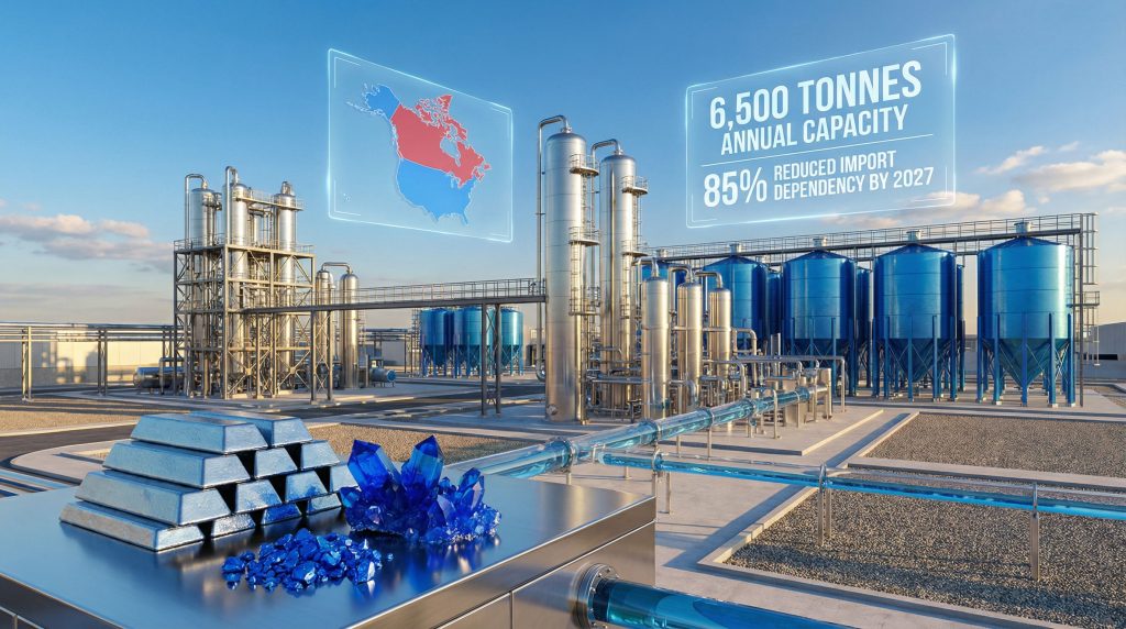 Electra Battery Materials cobalt refinery structure.