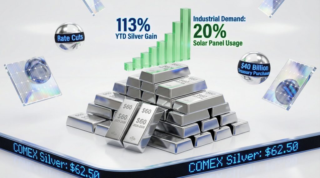 Silver price surge impacts solar industry.