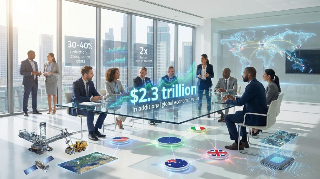 Global dialogue on cooperative approach to AI regulation.