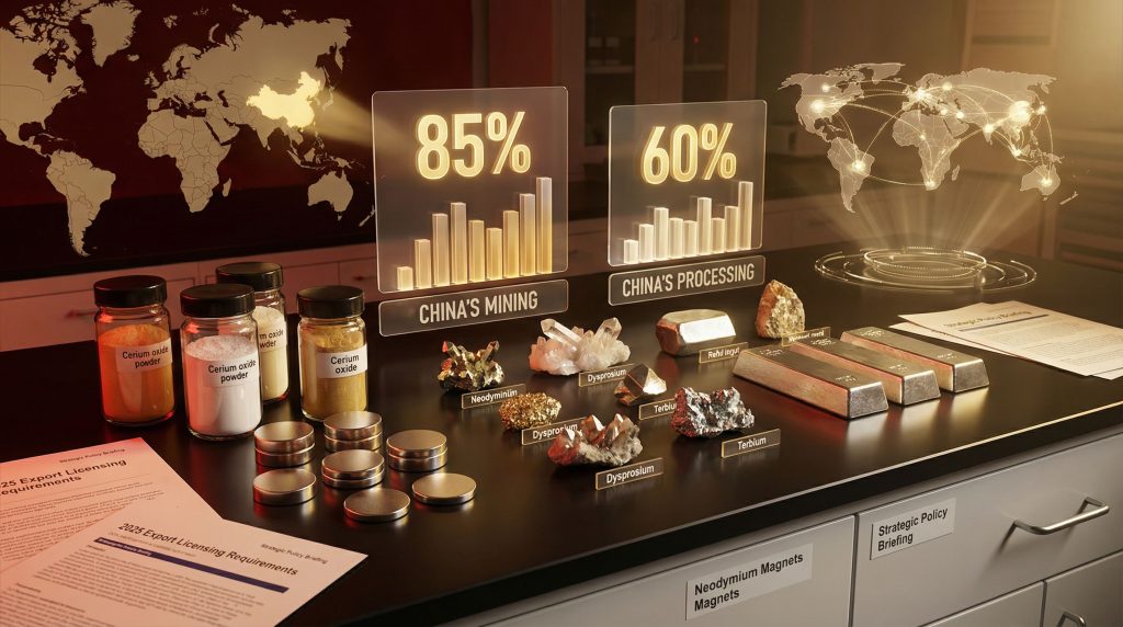 China rare earth supply chains exhibit.