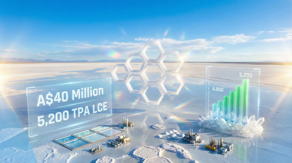 Galan Lithium expansion financing visualization with graphs.